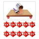 thumbnail image 1 of Juego de soporte de para pintura de carpintería de 10 piezas para verter pintura de carpintería Rojo Sharpla Pirámides de pintura, 1 of 8
