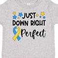 thumbnail image 4 of Inktastic Just Down Right Perfect Down Syndrome Awareness Ribbon Boys or Girls Toddler T-Shirt, 4 of 5