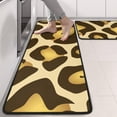 thumbnail image 2 of Kitchen Rugs Sets Of 2,Gold and Brown Of Leopard Print Anti Fatigue Kitchen Mat Rugs Non Slip Washable,Decorative Kitchen Floor Mats for Kitchen,Sink,Laundry,17"x47"+17"x47", 2 of 5