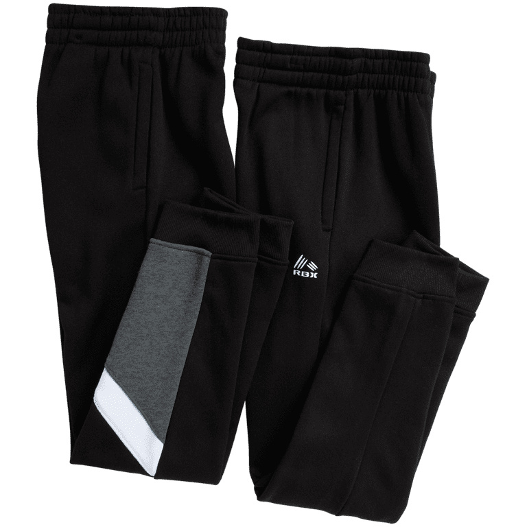 RBX Boys' Sweatpants – 4 Pack Active Fleece Jogger Pants (Size: 8-16) 