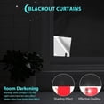 thumbnail image 3 of DISHUECO Portable Blackout Blinds(118" x 57"), 100% Blackout Shades Temporary Blackout Blinds/Curtains, No Drill Window Shades, for Baby Nursery, Bedroom, Window, Dorm Room, Office or Travel Use, 3 of 9