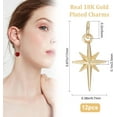 thumbnail image 2 of 12Pcs Gold/Silver North Star Charms Polaris Star Pendants Charms with Jump Rings 10x17mm DIY, 2 of 9
