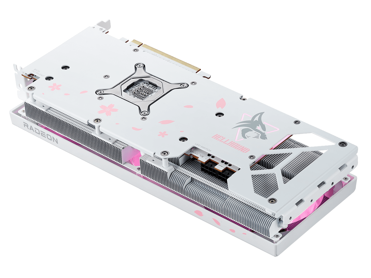 【中古品、おまけ付】powercolerRX7800XT SAKURA PowerColor Hellhound Sakura Radeon RX 7800 XT 16GB GDDR6 PCI