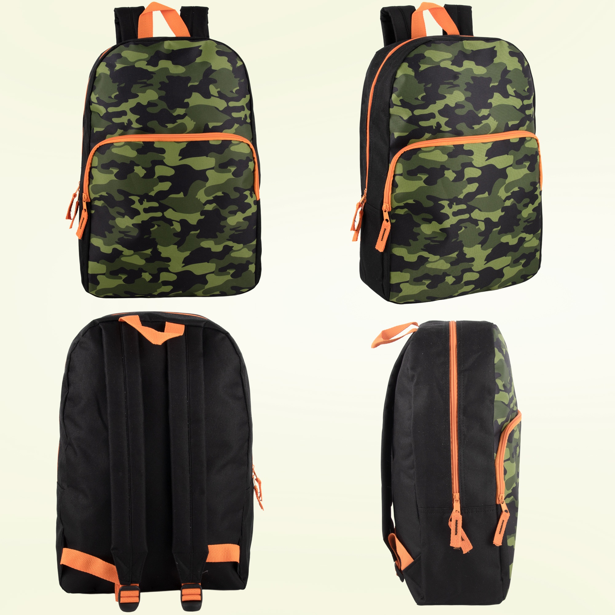 Mochila de 17 pulgadas con estampado divertido para viajes y uso diario, camuflaje 5