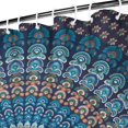 thumbnail image 3 of Waterproof Bohemian Shower Curtain 72x72 Inch Boho Style Polyester Unique Shower Curtain for Bathroom Hotel Home Decor with 12 Plastic Hooks, 3 of 5