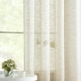 thumbnail image 3 of Exultantex Rustic Beige Burlap Sheer Curtain - 52"W x 95"L -Natural Home Decor Accent, 2pcs,Grommet Top, 3 of 7