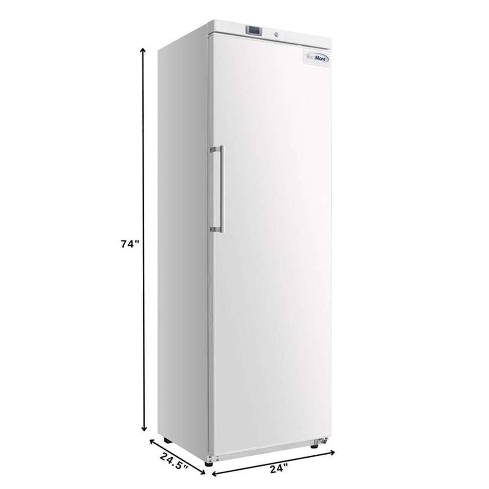 Pemberly Row 23" Commercial Auto-Defrost Reach-In Freezer 12 cu. ft. in White