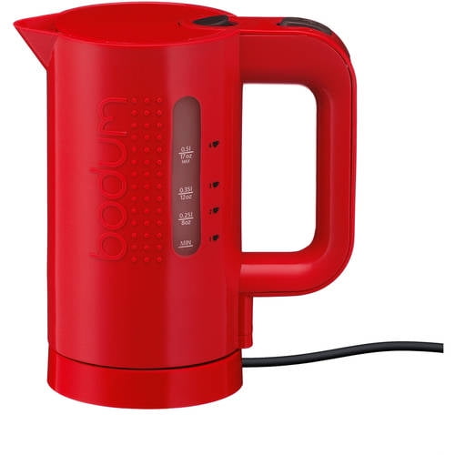 Bodum Bistro Electric Water Kettle, 17 Ounce, Red