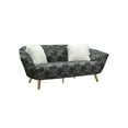 thumbnail image 3 of Chic Home Cheverny Sofa Two-Tone Textured Fabric Flared Arm Couch, 3 of 7