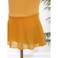 thumbnail image 7 of YONGHS Kids Girls Camisole Ballet Dance Tutu Dress Gymnastics Leotard Ballerina Dancewear Yellow 5-6, 7 of 7