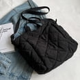 thumbnail image 4 of Bolso de mano acolchado para mujer, bolso de mano tipo hobo, ligero, con relleno, de nailon, tipo bandolera, 4 of 6