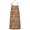 Brown Sun Moon, variant on Brown Skull Rose Pattern Apron-Garden Aprons for Women with Pockets-Cotton Linen Waterproof Kitchen Cooking Gardening Aprons Adjustable for Kitchen,Cooking,BBQ and Salon 33x27 Inch