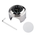 thumbnail image 1 of Universal Motorcycle Handlebar Meter Clock Waterproof Replacement for Motorcycles Bicycles 22mm-25.4mm7/8 ''- 1'' Handlebars Silver Shell Black Dial Clock, 1 of 7