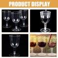 thumbnail image 2 of 48 copas de plástico reutilizables para vino, transparentes, con fondo desmontable, para cócteles, 2 of 8