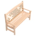 thumbnail image 4 of Miniature Garden Bench Micro Wooden Bench Mini Park Bench for Doll House, 4 of 9