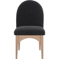 thumbnail image 3 of Pemberly Row Contemporary Black Boucle Fabric Dining Side Chair, 3 of 9