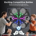 thumbnail image 6 of Hinzonek Music Boxing Machine, Smart Bluetooth Interactive Wall-Mounted Punching Pad Trainer with RGB Lights, Home Exercise Workout Gym Equipment, with Gloves, 6 of 9