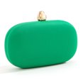 thumbnail image 1 of Bolsa de noche con cerrojo de flores Elegante cadena europea Bolsos de baile para boda (Verde) Likrtyny Para Estrenar, 1 of 7
