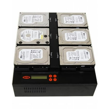 Produplicator SYS205HDD Systor Flatbed Type 1-5 SATA HDD-SSD Hard Disk Solid State Drive Clone Standalone Duplicators Copier 60MB-sec