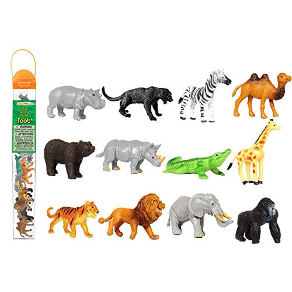 Safari Ltd. Wild Jungle Animal Toob Figurines 12 pieces