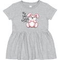 thumbnail image 3 of Inktastic My 1st Easter Cuddly Pink Bunny Girls Baby Dress, 3 of 5