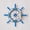34Cm light blue net rudder, variant on Nautical wall deco ship wheel Beach themed Wooden Boat Ship Steering Wheel Fishing Net Shell Home beach house Wall Decor bath room wall decoration bedroom wall sea decor
