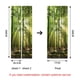 thumbnail image 3 of Bosque temprano en la mañana 77x200 cm Etiqueta de puerta 3d Bodega Foto Mural Trompe L'oeil Pegatinas de pared Pvc Papel tapiz impermeable para dormitorio Baño Cocina Rojo Verde Cocina, Decoración y Otros, 3 of 4