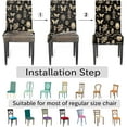 thumbnail image 4 of Chair Covers for Dining Room Set of 4, Vintage Butterfly Washable Spandex Parsons Slipcovers, Removable Kitchen Chair Cover, Stretch Seat Protector for Home Party Hotel, 4 of 6