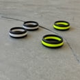 thumbnail image 6 of Neon Yellow Stripe Silicone Ring for Men 5mm Bandwidth, 6 of 6