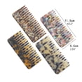 thumbnail image 3 of Huhudde Wide Tooth Pocket Hair Comb Cellulose Acetate Tortoise Detangling Hairbrush Tool, 3 of 18