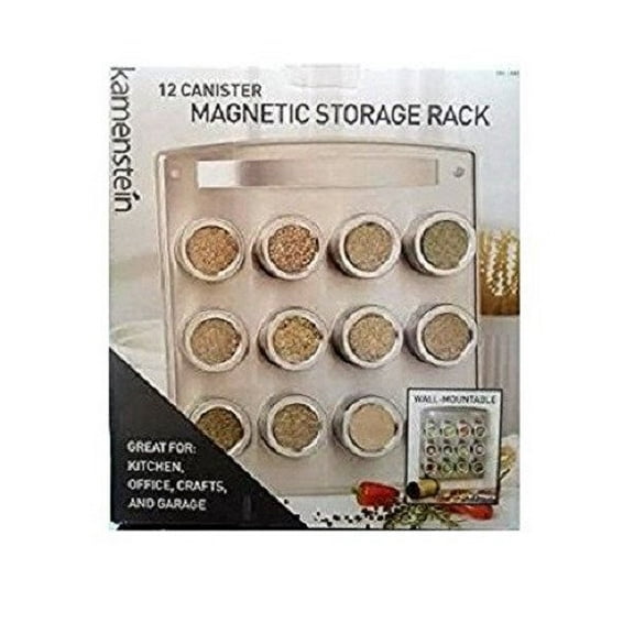 Kamenstein 12 pc Canister Magnetic Storage Rack B36
