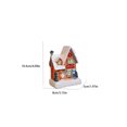 thumbnail image 3 of Christmas Decorations Indoor Outdoor, Resin Christmas House Mini Ornament, Color Light Desktop Decoration for Xmas Home, Holiday Gift, Mantel Shelf, 3 of 6