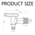 thumbnail image 5 of Rain Barrel Connector, Snap-Fit Hose Connector For Industrial And Household Storage Containers, 5 of 5