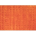 thumbnail image 1 of Ahgly Company Indoor Rectangle Abstract Orange Contemporary Area Rugs, 5' x 7', 1 of 1