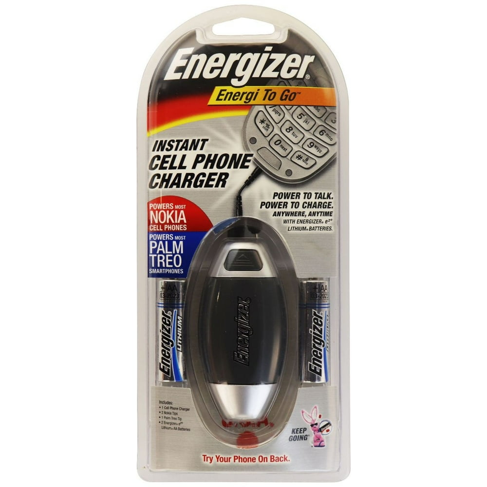 Energizer Instant Cell Phone Charger Energi To Go for Most Nokia & Palm Treo