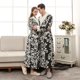 thumbnail image 1 of Ropa de dormir para parejas cómoda y cálida de franela grande y gruesa de doble capa de Jacquard artesanal, 1 of 4