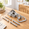 360° Rotate Stainless Steel Heavy Duty Hanging Brackets Kit, 2-Pack ...