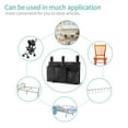 thumbnail image 5 of Gogcaro Bedside Caddy Bunk Bed Organizer Bedside Storage Organizer Hanging Bed Organizer Storage Bag Pocket for Bunk, Hospital Beds, College Dorm Rooms, Baby Bed Rails, Camp 8 Pockets (Black), 5 of 7