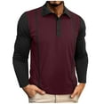 thumbnail image 2 of pstuiky camisa de manga larga para hombre, Blusas casuales de moda para hombre, de color liso, con botones, bolsillos, manga larga y cuello redondo camisetas de hombre xxl, 2 of 8