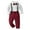 Red, variant on Gerichy Toddler Baby Boy Clothes Fall Winter Outfit, Toddler Boys Long Sleeve Shirt Tops And Pants 3PCS Child Kids Gentleman Bowtie Fall Winter Set&Outfits Overalls