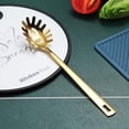 thumbnail image 4 of ReaNea Gold Pasta Spoon, Spaghetti Spoon Stainless Steel Spaghetti Server For Cooking, Pasta Fork, Noodle Fork Noodle Spoon,Gold Spork, 4 of 8