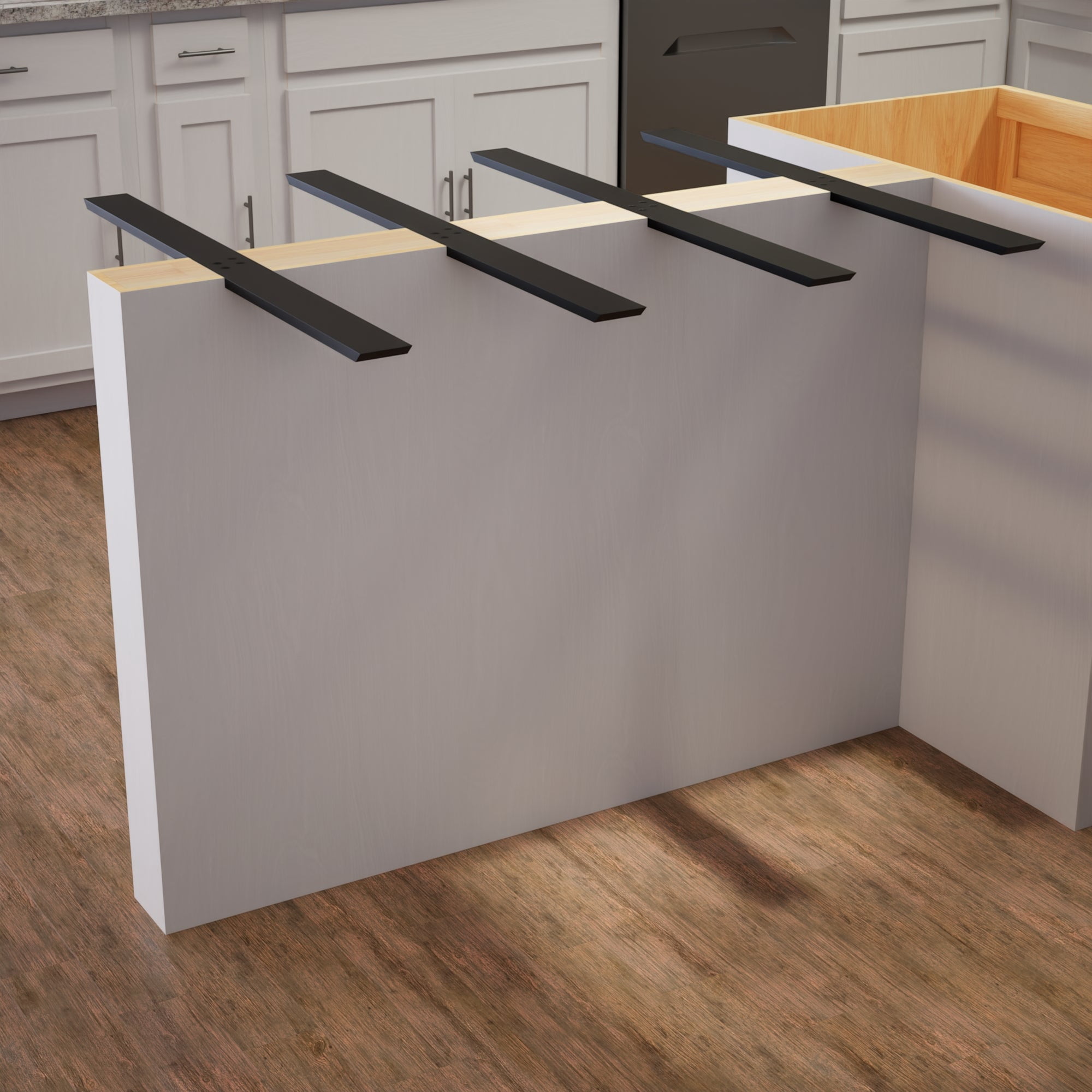 The Original™ Flat Wall Countertop Support Bracket (24 inch, Aluminum)