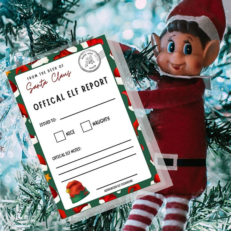 Noel様 リクエスト 4点 まとめ商品 Official Elf Report Card Mail for Santa Naughty Nice 30 pk