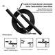 thumbnail image 3 of Cuerda Para Saltar Ajustable Lab.G Crossfit Ultra Rapida 3m Negra, 3 of 4