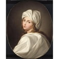 thumbnail image 2 of Guido Reni 12x14 Black Ornate Wood Framed Double Matted Museum Art Print Titled: Portrait of Beatrice Cenci (1590 - 1827), 2 of 5