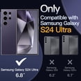 thumbnail image 2 of JETech Case for Samsung Galaxy S24 Ultra 5G, Non-Yellowing Shockproof Bumper Protective Phone Cover, Anti-Scratch Hard PC Back (Purple), 2 of 6