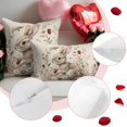thumbnail image 6 of Easter Throw Pillow Covers 16x16 Inch Set of 2 Easter Bunny Decorative Pillow Covers Rabbit Flower Strawberry Leaves Cushion Cover Pillowcase for Sofa Couch Bed Home Decor, 6 of 9
