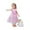 Pink, variant on Toddler Girls Sleeveless Flower Embroidered Tulle Party Dress Elegant Princess Gown for Birthday Wedding Pageant