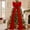 Red, variant on Christmas Burgundy Velvet Bows Giant Pre-Tied Vintage Christmas Tree Bows for Wedding Holiday Tree Topper Window Wall Mantle