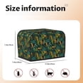 thumbnail image 5 of Kdxio Jungle Leopard Yellow Print Toaster Cover Bread Machine Cover Fits for Most Standard 2 Slice Toasters,Keep Toaster Free From Dust And Fingerprint Oven Dustproof Cover, 5 of 7